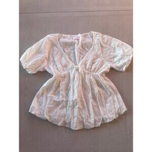 Pink Lily 100% Cotton Fairycore Cottagecore Ethereal Balletcore Eyelet Lace